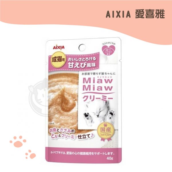愛喜雅Aixia 妙喵慕斯軟包3號-鮪.雞.甜蝦 40g