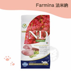 法米納 QC-4 藜麥無穀 體重管理貓糧-羊肉蘆筍 1.5kg