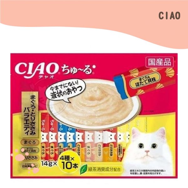 CIAO啾嚕肉泥 鮪魚雞肉增量組合包 14g40入(SC-186)