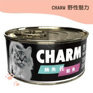CHARM野性魅力 特級無穀 鮪魚佐鮭魚貓罐 80g