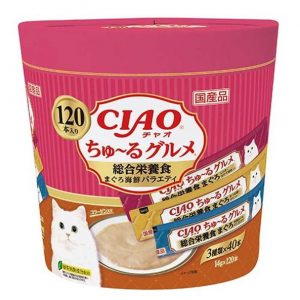 CIAO啾嚕肉泥 鮪魚海鮮綜合口味 14g*120入(SC-215)