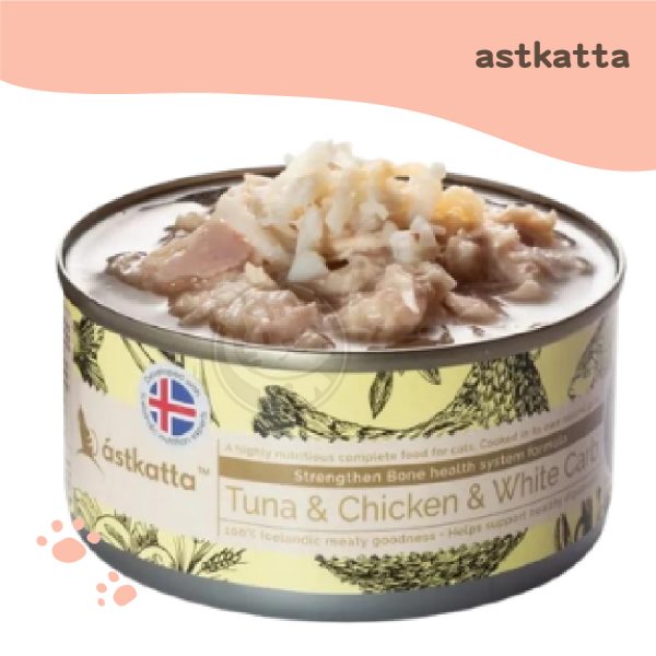 astkatta 冰島主食罐-鮪魚+嫩雞+白蟹 80g