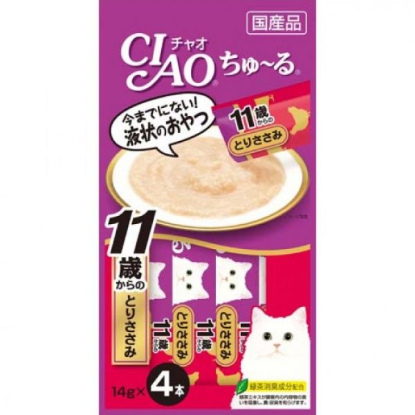 CIAO 啾嚕11歲肉泥-雞肉 14g*4入 (4SC-78)