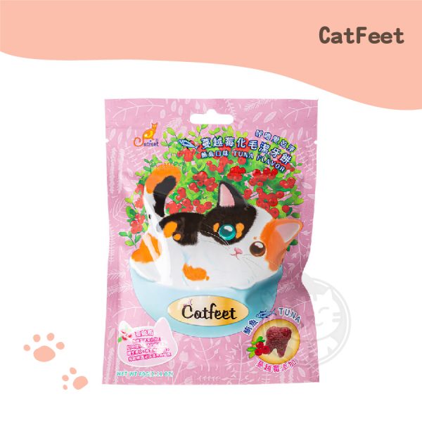 CatFeet 呼嚕愛乾淨蔓越莓化毛潔牙餅 (鮪魚) 60g