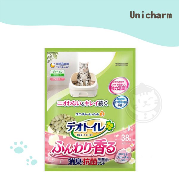 嬌聯Unicharm 清新消臭抗菌沸石砂-繽紛花香 3.8L