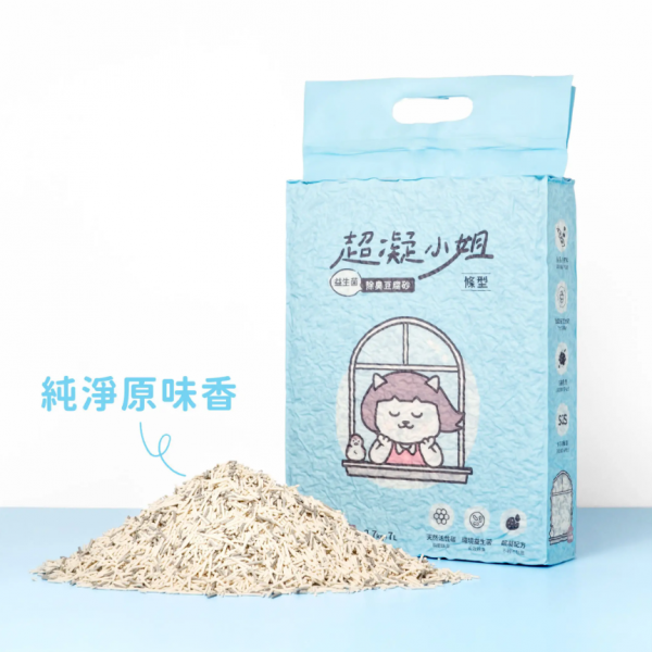 超凝小姐 益生菌除臭豆腐砂(純淨原味) 7L