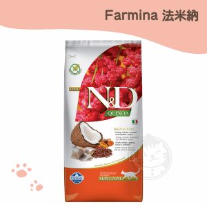 法米納 QC-2 藜麥無穀 皮毛保健貓糧-鯡魚椰子 5kg