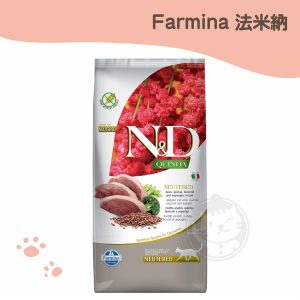 法米納 QC-6 藜麥無穀 室內貓體態泌尿保健貓糧 鴨肉蘆筍 5kg