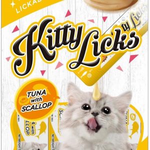 KittyLicks 甜甜貓肉泥-鮪魚+扇貝 15g*4入