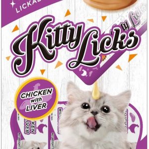 KittyLicks 甜甜貓肉泥-雞肉+雞肝 15g*4入