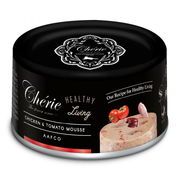 Cherie法麗 全照護主食罐-雞肉佐番茄慕斯 80g