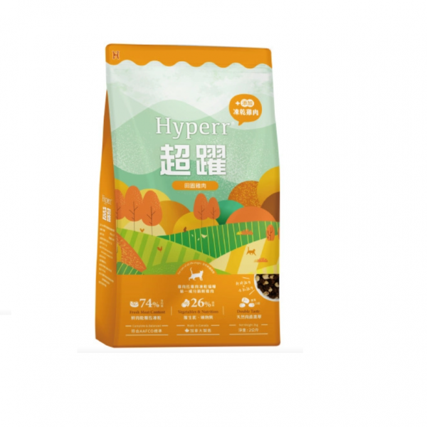 HYPERR超躍 貓用鮮肉糧佐凍乾-雞肉+凍乾雞肉 2kg HYPERR超躍 貓用鮮肉糧佐凍乾-雞肉+凍乾雞肉 2kg
