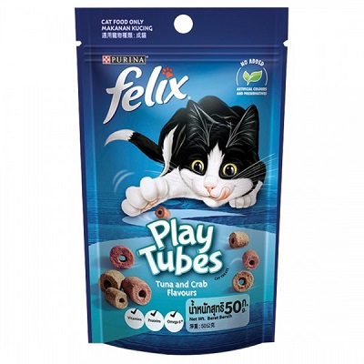 FELIX Play Tubes 香酥捲-鮪魚及蟹 50g FELIX Play Tubes 香酥捲-鮪魚及蟹 50g
