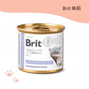 Brit咘莉 貓用無穀處方罐-腸胃道配方-鮭魚 200g