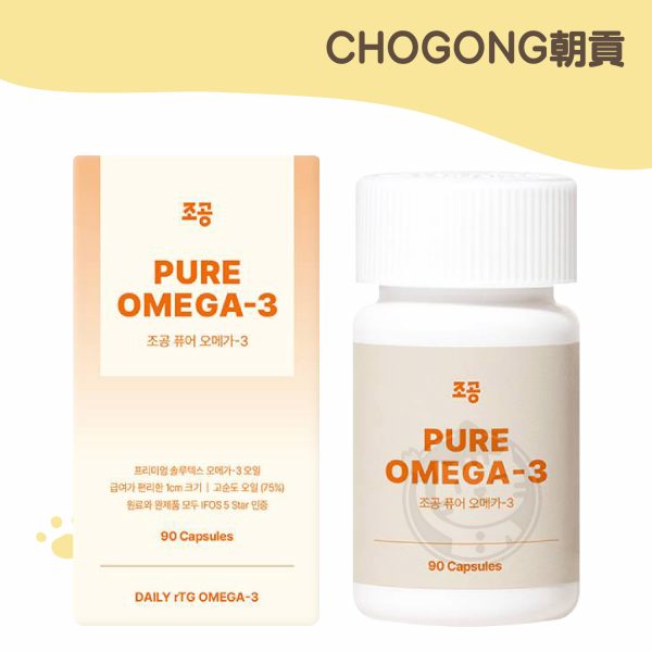 CHOGONG 朝貢rTG 純魚油(20g) 90顆 (中小型寵物適用)