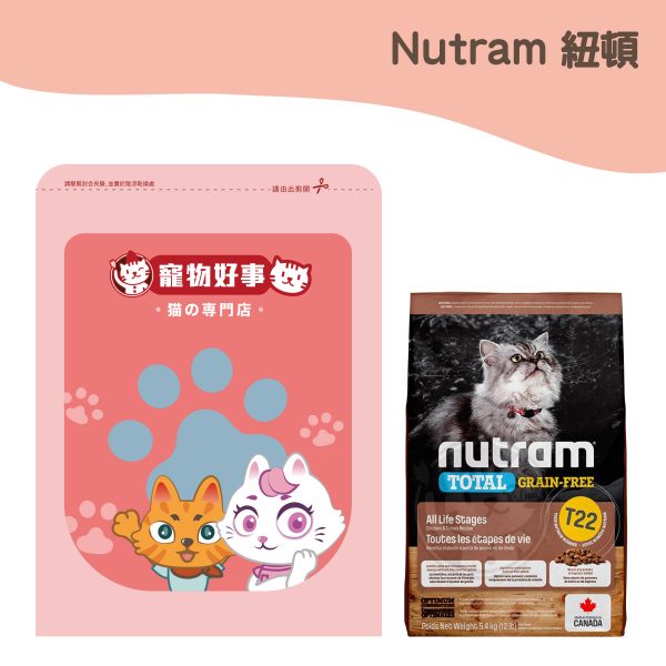 紐頓 T22無穀貓 (火雞+雞肉) 900g分裝包