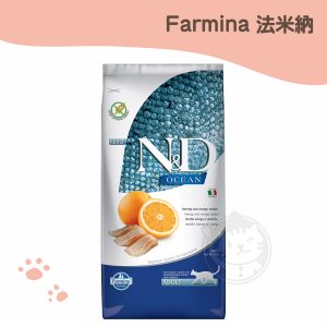 法米納 OC-1全齡貓海洋無穀糧-鯡魚甜橙 5kg