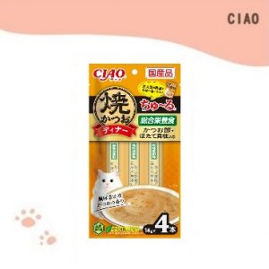 CIAO啾嚕鰹魚燒肉泥-柴魚+干貝 14g*4入 (SC-511)