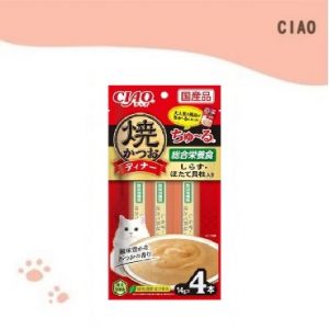 CIAO啾嚕鰹魚燒肉泥-吻+干貝 14g*4入 (SC-513)