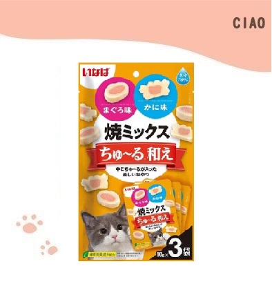 CIAO啾嚕肉泥夾心餅 TSC-182 鮪魚+蟹肉 10g*3入 CIAO啾嚕肉泥夾心餅 TSC-182 鮪魚+蟹肉 10g*3入