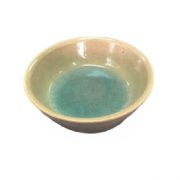 信樂燒 犬貓用陶瓷飯碗-綠土色
