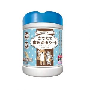 日本本田 JP05犬貓專用口腔清潔濕巾-無香 9*13cm 60抽