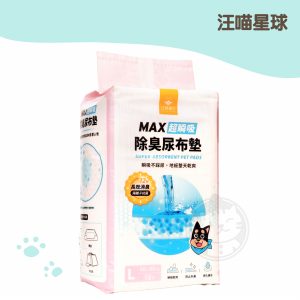 汪喵星球 3D蜂巢除臭瞬吸尿布墊L號-18片／包