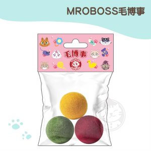 MROBOSS毛博事 羊毛球（彩色）-3入