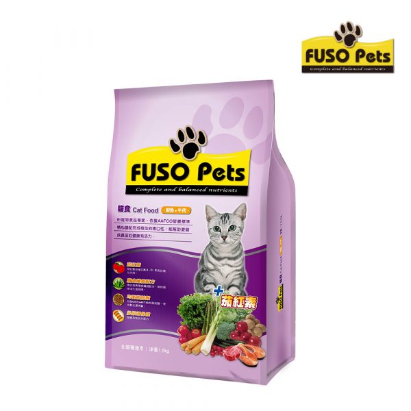 福壽FUSO Pets-貓食鮭魚＋牛肉 1.5kg