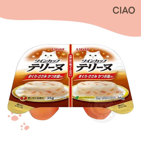 CIAO INABA 雙喵杯 IMC-224 鮪魚＋雞肉＋柴魚片 35g＊2入