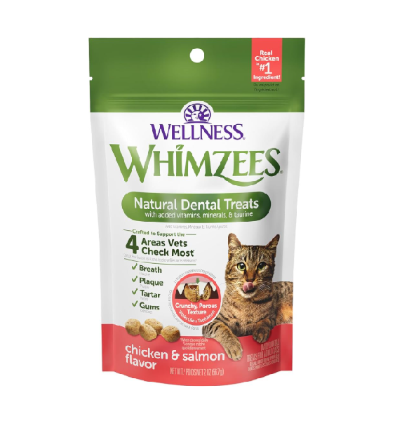 WHIMZEES 唯潔貓咪潔牙餅 雞肉+鮭魚口味 2oz WHIMZEES 唯潔貓咪潔牙餅 雞肉+鮭魚口味 2oz