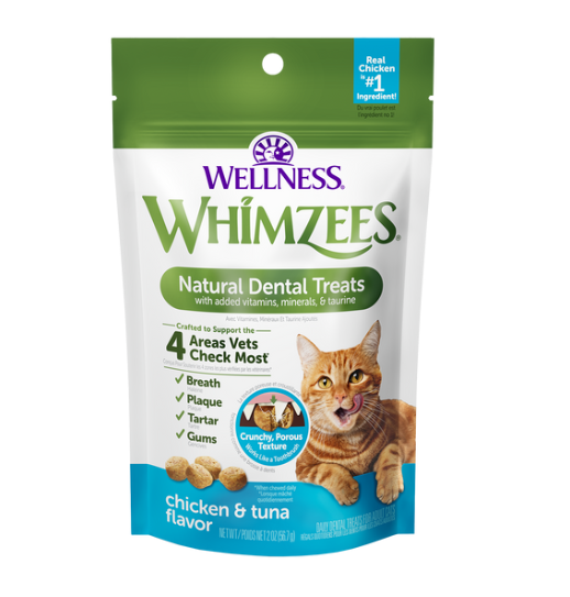 WHIMZEES 唯潔貓咪潔牙餅 雞肉+鮪魚口味 2oz WHIMZEES 唯潔貓咪潔牙餅 雞肉+鮪魚口味 2oz