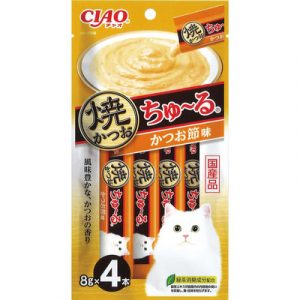 CIAO 啾嚕肉泥（炙燒系列）-柴魚片 8g＊4p （SC-571）