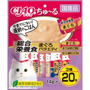 CIAO 啾嚕肉泥 鮪魚海鮮組合包（綜合營養食） 14g＊20入（SC-270）