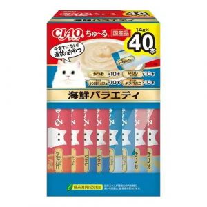 CIAO 啾嚕肉泥 海鮮綜合口味盒裝 14g＊40入 （SC-425）