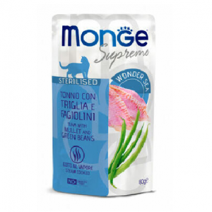 monGe瑪恩吉 喵吃鮪魚鮮食餐包-鬚鯛＆四季豆 80g