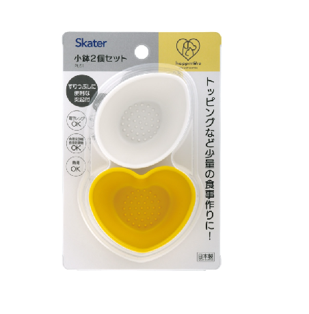 Skater 日本製萌蛋碎粉二件式備料碗-黃白 Skater 日本製萌蛋碎粉二件式備料碗-黃白