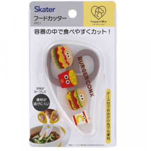 Skater獅克特 寵物食品剪刀（附收納盒）-漢堡