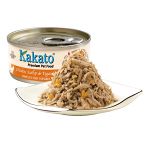 Kakato卡格貓主食罐-雞肉＋扇貝＋蔬菜 70g