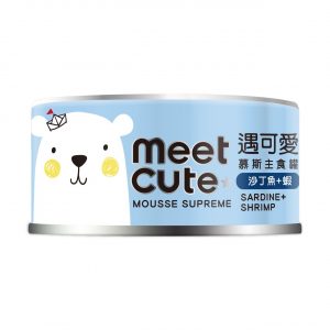 Meet Cute遇可愛 慕斯主食罐-沙丁魚＋蝦 70g