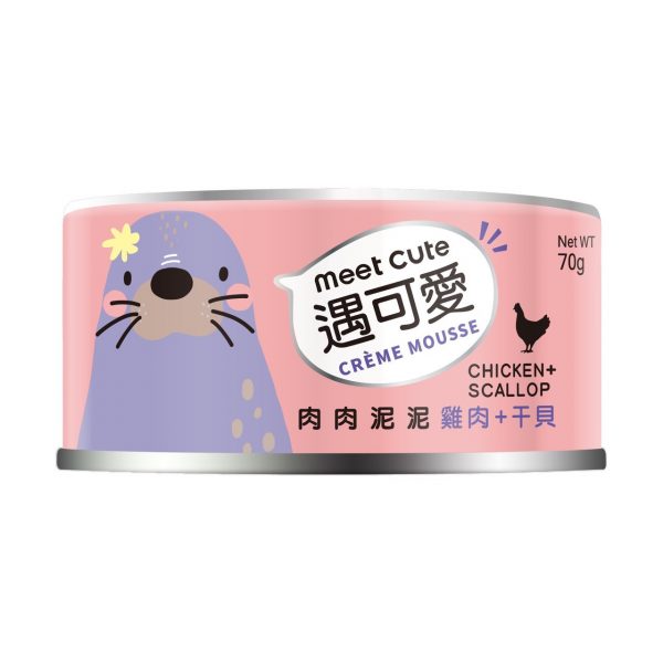 Meet Cute遇可愛 肉肉泥泥-雞肉＋干貝 70g