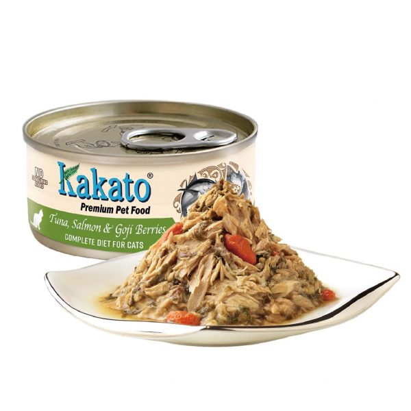 Kakato卡格貓主食罐-鮪魚＋鮭魚＋枸杞 70g