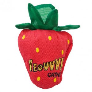 Yeowww！美國瘋狂貓有機貓草玩具-草莓（紅色）