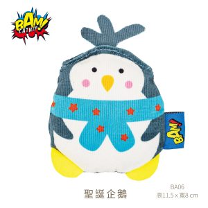 英國BAM特濃貓草玩具-聖誕企鵝