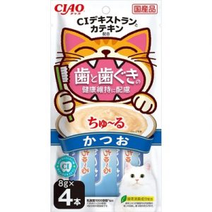 CIAO 啾嚕肉泥 好牙系列-鰹魚 8g＊4入 （SC-522）