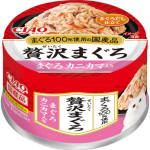 CIAO 奢華鮪魚罐 CC-90 （鮪魚＋蟹肉風味魚板） 60g
