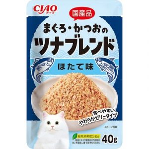 CIAO 嫩雙魚餐包 IC-595 鮪魚＋鰹魚＋干貝 40g