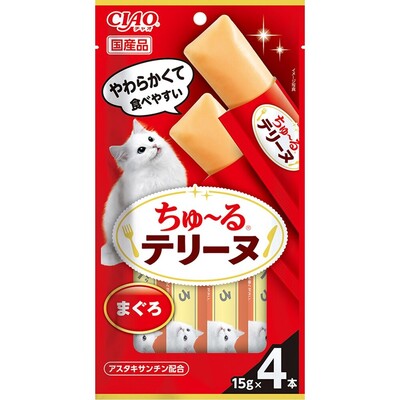 CIAO 啾嚕肉泥 CS-44 綿綿系列-鮪魚 15gx4入 CIAO 啾嚕肉泥 CS-44 綿綿系列-鮪魚 15gx4入