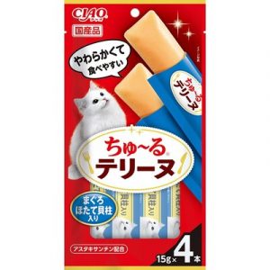 CIAO 啾嚕肉泥 CS-46 綿綿系列-鮪魚＋干貝 15gx4入