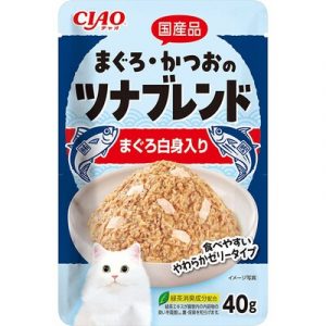 CIAO 嫩雙魚餐包 IC-591 鮪魚＋鰹魚＋白身鮪魚 40g